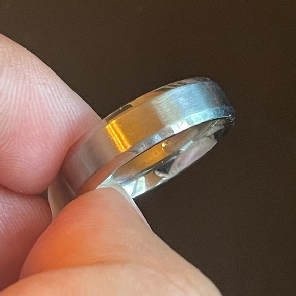 6mm silver stainless steel ring - Picture 8 of 11